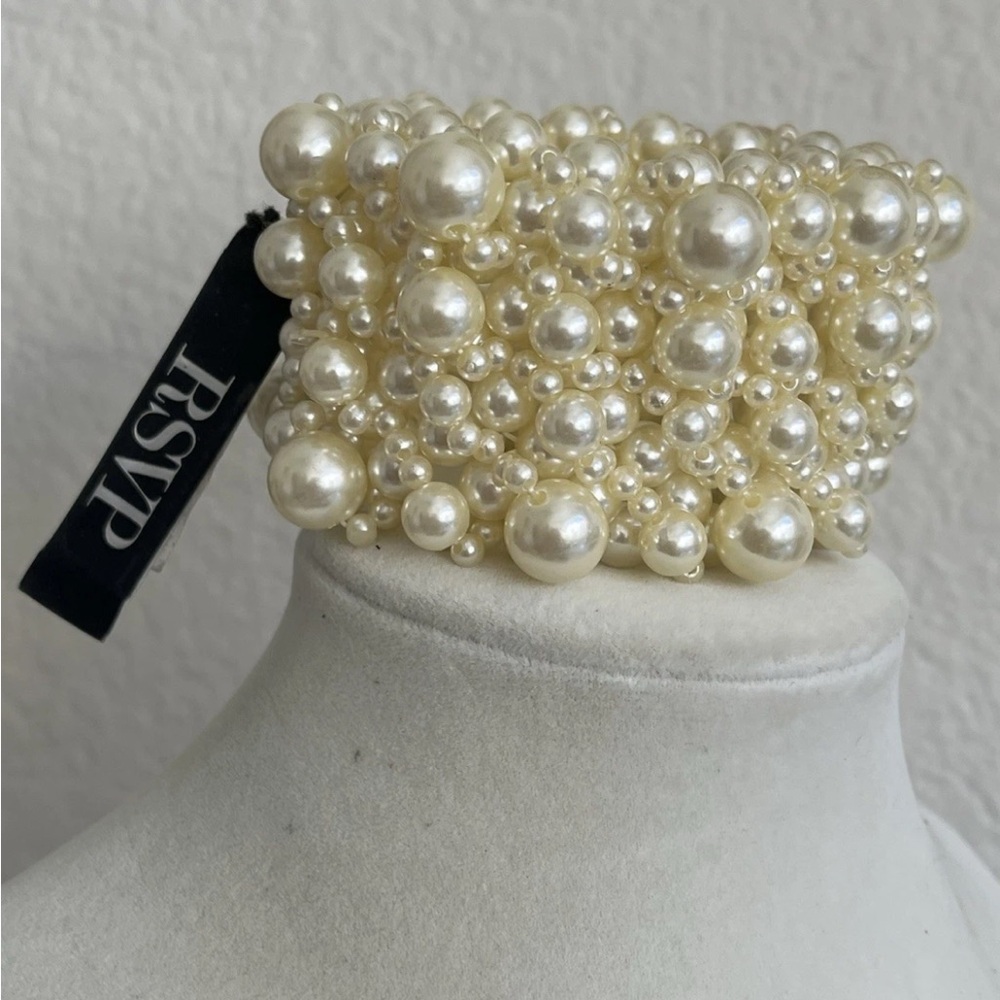 Vintage RSVP faux pearl stretch bracelet Classy Fun